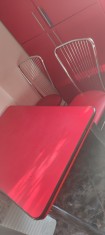 Masa si 3 scaune, folosite foto