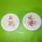 Portelan ROSENTHAL MARIA - doua farfurioare decorate in teme florale