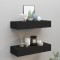 vidaXL Dulapuri de perete cu sertare 2 buc. negru 60x23,5x10 cm MDF 330258