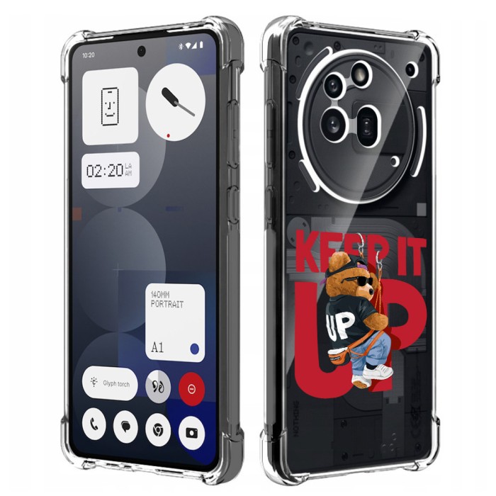 Husa antisoc pentru nothing phone (3a) pro - airbag tpu, col&Egrave;uri ranforsate - keep it up