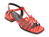 Sandale EPICA rosii, D71, din piele naturala lacuita