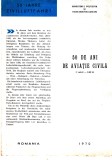 TSV - PLIANT DE PREZENTARE - 50 DE ANI DE AVIATIE CIVILA 1970 LP 722