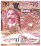Barbados 10 Dolari 2022 P-82 Bancnota Polimer UNC