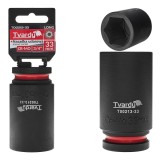 Cheie tubulara de impact in 6 puncte 3 / 4&quot;, 33 mm, Cr-Mo, Tvardy T00213-33
