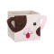 Cutie depozitare jucarii, Catifelata, Catelus, 30x30x30, ATU-085109