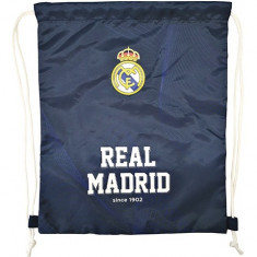 Sac de umar cu snur FC Real Madrid 1902 bleumarin foto