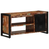 vidaXL bancă pentru pantofi Multicolor 100x40x50 cm Lemn masiv recuperat