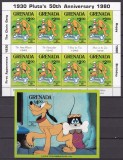 Grenada 1981 Disney MI 1076 kleib. + bl.93 MNH, Nestampilat