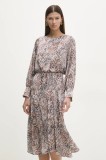 Answear Lab rochie culoarea gri, midi, evazată