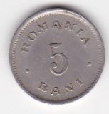 Monedă Rom&acirc;nia 5 bani 1900, Carol I, coroană și cunună