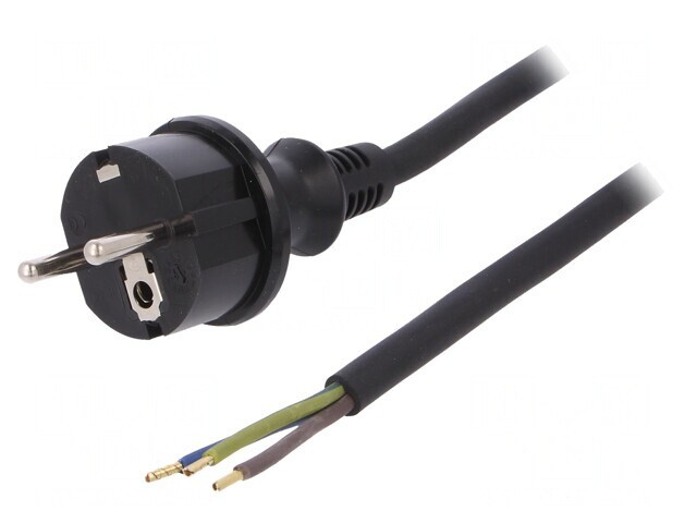 Cablu Alimentare 3x1,5mm2 SCHUKO Cu Mufă Guma