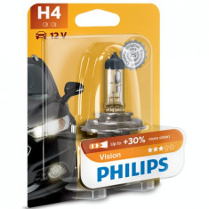 Bec Auto Far Philips H4 Vision, +30%, 12V, 55W foto