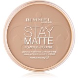 Rimmel Stay Matte pudră culoare 010 Warm Honey 14 g