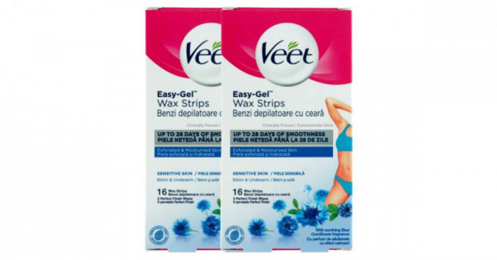 Veet Expert Hideggyanta szalagok &eacute;rz&eacute;keny bőrre 2x16db