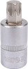 Bit Torx T60 YATO cu Adaptor, 1/2&quot;, Otel Forjat, Antiderapant, Profesional
