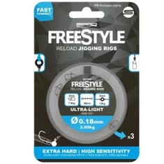 Inaintas fluorocarbon Spro Freestyle Reload Jigging Rigs 0.18mm 68cm foto