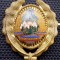 M.113 ROMANIA RSR ARMATA CUC CASCHETA INSIGNA MILITARA SUBOFITER MAISTRU MILITAR
