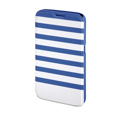 Husa Booklet Stripes Samsung Galaxy S6 Hama, Albastru/Alb foto