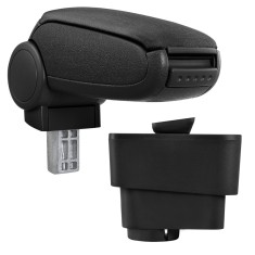 [pro.tec] Marca specifica pentru cotiera auto Alfa Romeo MiTo - cotiera auto - cu compartiment pentru depozitare - tesatura - negru HausGarden Leisure