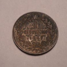 Italia 1 centesimo 1867 M Piesa Frumoasa