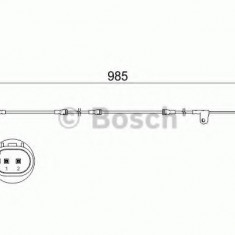 Senzor de avertizare,uzura placute de frana BMW X6 (E71, E72) (2008 - 2014) BOSCH 1 987 473 520