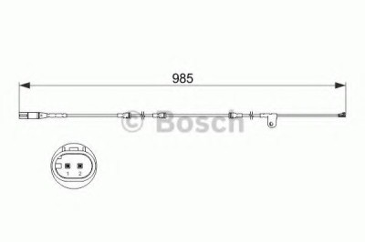 Senzor de avertizare,uzura placute de frana BMW X5 (F15, F85) (2013 - 2016) BOSCH 1 987 473 520 foto