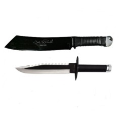 Set Cutit de vanatoare, 35 cm si Maceta, 43 cm, DEPOX&reg;, Teaca inclusa