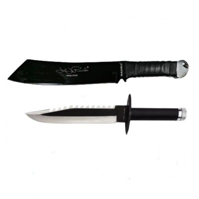 Set Cutit de vanatoare, 35 cm si Maceta, 43 cm, DEPOX&amp;reg;, Teaca inclusa foto