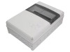 Carcasă modulară SPELSBERG AK-14-PLUS, IP65, gri, policarbonat, 14 module, montare perete, 315x450x155mm