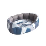 CULCUS TEXTIL PENTRU CAINI SI PISICI ORIONE S GEO BLUE 48x38x17 CM