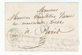 France 1843 Postal History Rare Cover TYPE 14 JONZAC to PARIS D.825