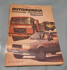 Automobilul - constructie-functionare-depanare, Editura tehnica, carte veche de specialitate