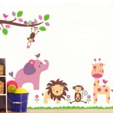 Cumpara ieftin Sticker decorativ cu Animalute 120 cm, 1278ST, Oem