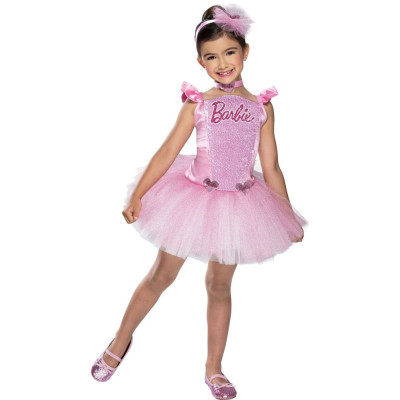 Costum balerina Barbie petru fete 3-4 ani 98-104 cm foto