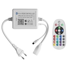 Controller WiFi pentru banda LED RGB 12 mm cu telecomanda