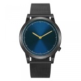 Cumpara ieftin Ceas Dama Geneva Blue Odyssey, Elegant, Quartz, Cadran Albastru, Curea Neagra Metalica