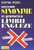 Sinonime in gramatica limbii engleze