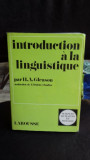 INTRODUCTION A LA LINGUISTIQUE - H.A. GLEASON