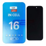 Display LCD Touchscreen cu Rama Apple iPhone 16 Negru COF INCELL