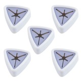 Set 5 Suporti pentru Prosop de Baie sau Bucatarie, Impermeabili si Autoadezivi cu Sistem Push Free, Montare pe Perete, 5 x 2.3 cm, Alb
