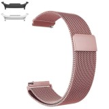 Curea metalica compatibila Samsung Galaxy Watch9 44mm, Milanese Loop, Roz