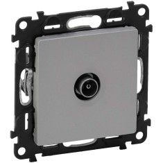 Priza TV de trecere tata Legrand Valena Life aluminiu 753361