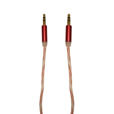 Cablu Audio Auxiliar Jack-Jack 3.5 mm , High Quality , Conectori Auriti , Portocaliu foto