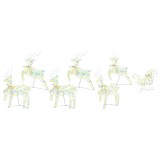 Cumpara ieftin Renii LED cu 40 LED 7 pcs Multicolor PET