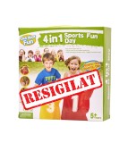 Set Jocuri Sportive 4 in 1 pentru Copii Sac, Oua si Linguri