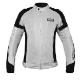 Geaca moto textil Motowolf, protectii umeri/coate/spate, waterproof, material 600D Oxford, contine mesada detasabila K380, Gri