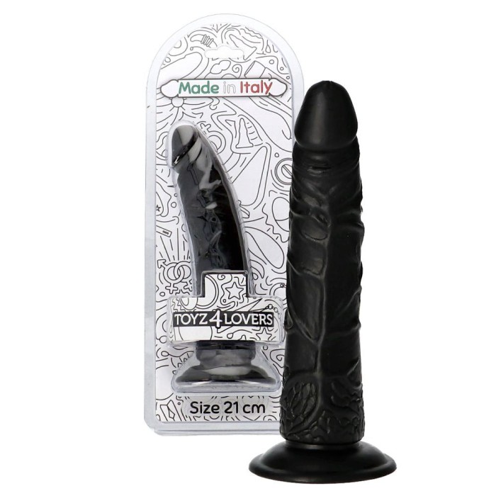 Dildo Realistic Negru, Clemente, 21 cm