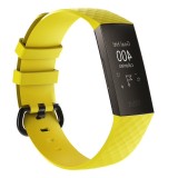 Cumpara ieftin Curea Bratara Edman pentru Fitbit Charge 3 / 4, marimea L, Galben