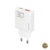 Incarcator Retea Dudao A30EU 30W 3A 1 x USB-A - 1 x USB-C Alb