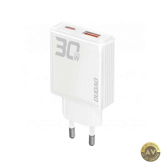 Incarcator Retea Dudao A30EU 30W 3A 1 x USB-A - 1 x USB-C Alb